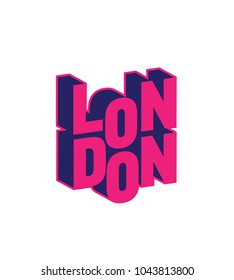 vector minimal london city logotype