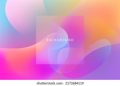 Vector Minimal Modern Background with Abstract Fluid Shape Gradient Light Color.