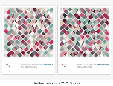 Vector Minimal Modern Digital Color Block Textured Geometric Template Abstract Backgrounds
