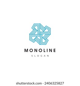 minimales geometrisches Logo-Design für Vektorgrafiken