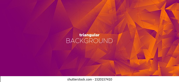 Vector Minimal Poster. 3d Abstract Polygon Background. Red Geometry Texture. Landing Page. Graphic Minimal Concept. Gradient Polygonal Pattern. Red Creative Geometry. Landing Page. Red Minimal Design.