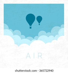 Vector Minimal Poster: Air