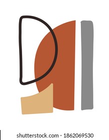 Afiche mínimo vectorial, fondo de cubierta con collage abstracto geométrico contemporáneo. Diseño de plantillas coloridas y a la moda. Volantes de identidad de negocios, historias destacadas
