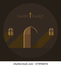 Vector Minimal Poster: Sanctuary