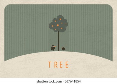 Vector Minimal Poster: Tree