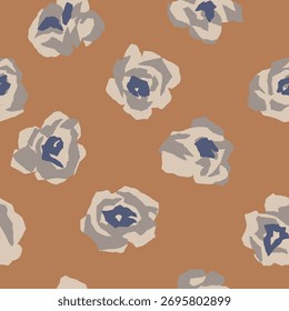 Vector Minimal Rose Ilustración Patrón de repetición sin fisuras