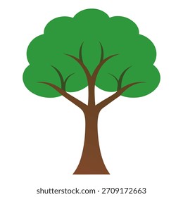 Vector de árbol mínimo sobre fondo blanco