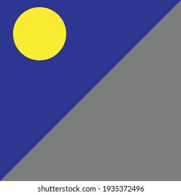 A vector of minimalism art shape of night time background abstract concept.