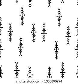 Vector minimalism, geometry pattern, hipster design elements. Great for fabric, wrapping paper. Tribal elements, aztec stile, tribal art, ethnic collection, tribal design isolated on white background.