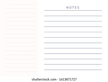 Vector minimalist abstract planner.
