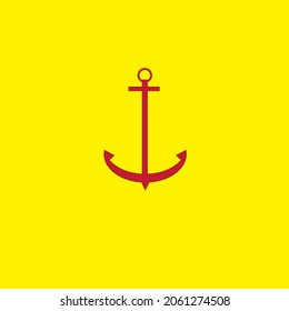 VECTOR minimalist anchor logo or clip art