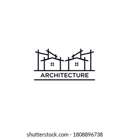 vector minimalist architecture logo icon	