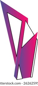 Painéis minimalistas de vetor com gradiente azul - design ​ ​futurista para publicidade de rua ou marca visual