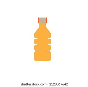 Vector minimalist bottle illustration or clip art