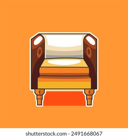 vector minimalist chairs, elegant chairs, luxury chairs, work chairs, watermelon theme 