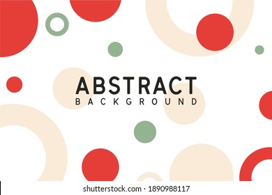 Vector Minimalist Circle Abstract Background with Modern Concept and Memphis Style. Suitable for Social Media Post Templates, Banner, Brochure, Flyer.