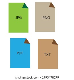 Vector minimalist computer file system or file system clipart
