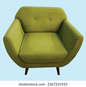 Vektorgrafik-Vorlage für minimalistische Couch-Illustration