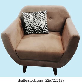 vector Minimalist Couch illustration template