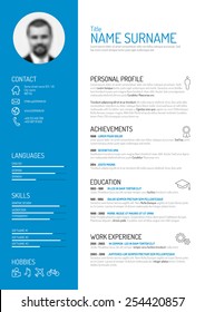 Vector Minimalist Cv / Resume Template