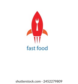 vector minimalist fast food logo or flat logo