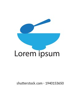 vector minimalist or flat food logo or icon or clipart image