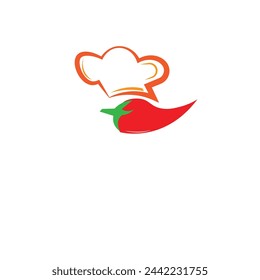 Vector minimalist food logo or clip art