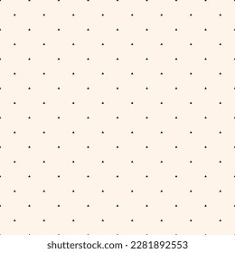 Vektor minimalistische geometrische Struktur mit kleinen Dreiecken, winzigen Formen, Punkten. Abstrakte moderne minimale nahtlose Muster. Einfach einfarbiger Hintergrund. Wiederholen Sie Schwarz-Weiß-Dekorationsgeo-Design