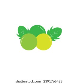 Vektorminimalistische Trauben oder Logo-Illustration 