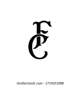Vectorminimalistisches Anfangslogo FC
