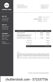 invoice template images stock photos vectors 10 off shutterstock