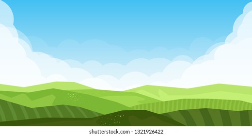 Vector minimalist landscape