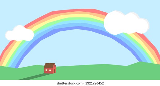 Vector minimalist landscape