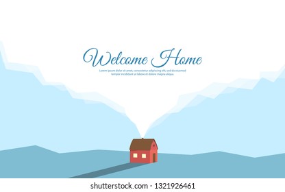 Vector minimalist landscape