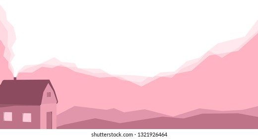 Vector minimalist landscape
