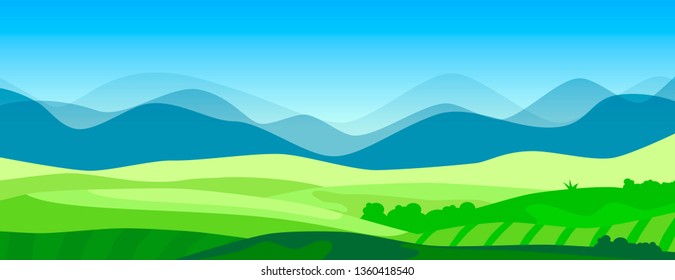 Vector minimalist landscape