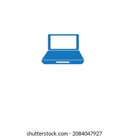 vector minimalist laptop or computer logo or clip art