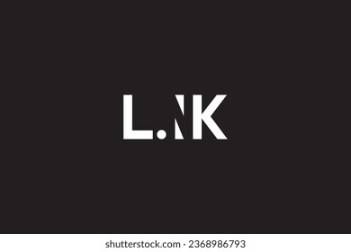 diseño del logotipo de enlace de letra l y N de vector minimalista