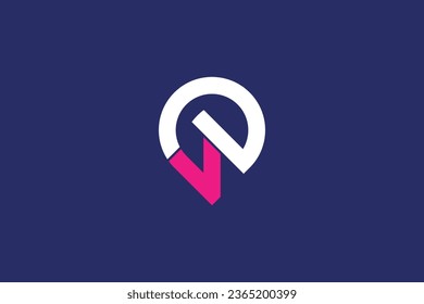 vector minimalist letter v n d bulb logo design