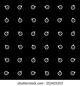 Vector minimalist monochrome black and white pattern new year toy