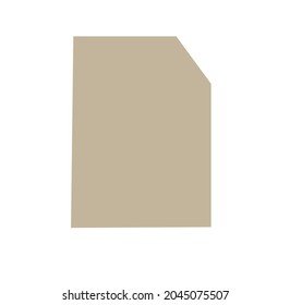 Vector minimalist page clip art or logo or minimalist logo