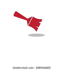 vector minimalist paint brush or painting logo or illustration