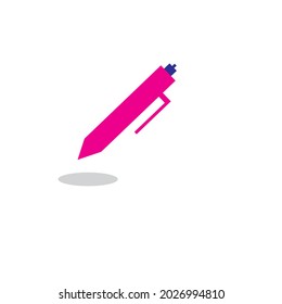vector minimalist pen illustration or logo or clipart