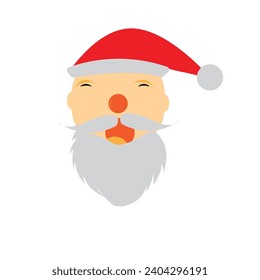 vector minimalist Santa clause image or vector picture
