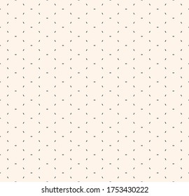 Vector minimalist seamless pattern. Subtle black and white minimal geometric texture. Simple abstract monochrome background with small lines, dots, thin hexagonal grid. Repeat design for print, web