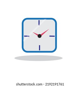 Vector minimalist wall clock logo