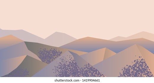 Vector minimalist wallpaper. Flat design. Pyramids