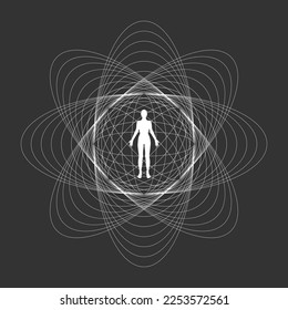 Vector minimalistic   background. Creative abstract artwork with hand drawn silhouette . Template for card, poster, banner, print for t-shirt, social media.