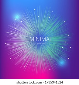 vector minimalistic background with a flash of light