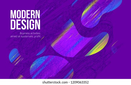 vector minimalistic colorful background. bright trend colors Creative design graphics for posters, sites, printing. Vector line gradient halftone. frame for text Modern Art graphics.